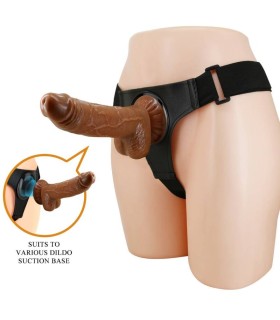 PRETTY LOVE HARNESS BRIEFS ARNES UNIVERSAL CON DILDO MICHEAL 20 CM NEGRO