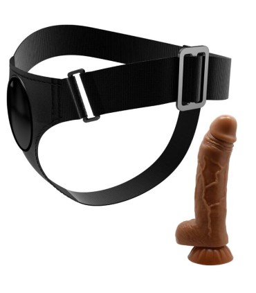 PRETTY LOVE HARNESS BRIEFS ARNES UNIVERSAL CON DILDO MICHEAL 20 CM NEGRO