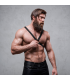FETISH SUBMISSIVE ATTITUDE MENS CROSS CHEST ECO LEATHER HARNESS