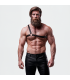 FETISH SUBMISSIVE ATTITUDE MENS CROSSED SHOULDER ECO LEATHER HARNESS