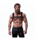 FETISH SUBMISSIVE ATTITUDE NEOPRENE CHEST HARNESS FOR MEN SIZE M