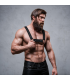FETISH SUBMISSIVE ATTITUDE ADJUSTABLE NEOPRENE CHEST SPORTS HARNESS FOR MEN
