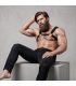 FETISH SUBMISSIVE ATTITUDE MENS ECO LEATHER CHEST HARNESS WITH STUDS