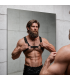 FETISH SUBMISSIVE ATTITUDE MENS ECO LEATHER CHEST HARNESS WITH STUDS