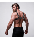 FETISH SUBMISSIVE ATTITUDE MENS ADJUSTABLE ECO LEATHER CHEST BULLDOG HARNESS