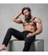 FETISH SUBMISSIVE ATTITUDE MENS ECO LEATHER BULLDOG CHEST HARNESS SIZE M L