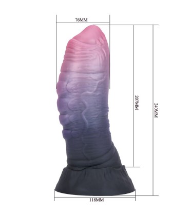 POWER MONSTERS DREADFUL FIEND BICOLOR FANTASY SILICONE DILDO 24 CM O 6 CM