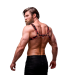 FETISH SUBMISSIVE ATTITUDE MENS ECO LEATHER CHEST HARNESS BLACK RED