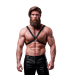 FETISH SUBMISSIVE ATTITUDE MENS CROSS CHEST ECO LEATHER HARNESS