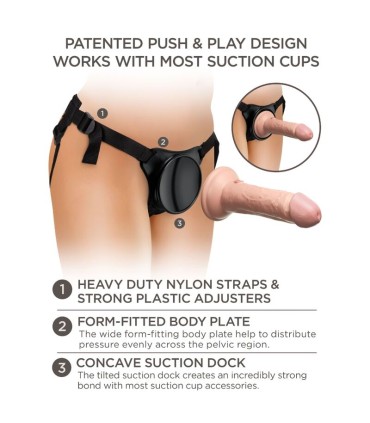 KING COCK ELITE ARNES AJUSTABLE PARA PRINCIPIANTES CON DILDO 152 CM