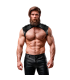 FETISH SUBMISSIVE ATTITUDE MENS BRIGADE ADJUSTABLE ECO LEATHER NECK HARNESS