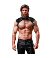 FETISH SUBMISSIVE ATTITUDE - ARNÉS BRIGADE AJUSTABLE ECOPIEL CUELLO HOMBRE