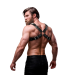 FETISH SUBMISSIVE ATTITUDE MENS CROSSED CHEST ECO LEATHER HARNESS WITH RIVETS