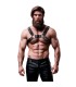 FETISH SUBMISSIVE ATTITUDE MENS ADJUSTABLE ECO LEATHER CHEST BULLDOG HARNESS