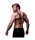 FETISH SUBMISSIVE ATTITUDE MENS ECO LEATHER BULLDOG CHEST HARNESS SIZE M L