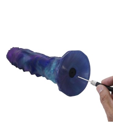 POWER MONSTERS DUSKWALKER SENTINEL TRICOLOR INFLATABLE FANTASY SILICONE DILDO 23 CM O 5 CM