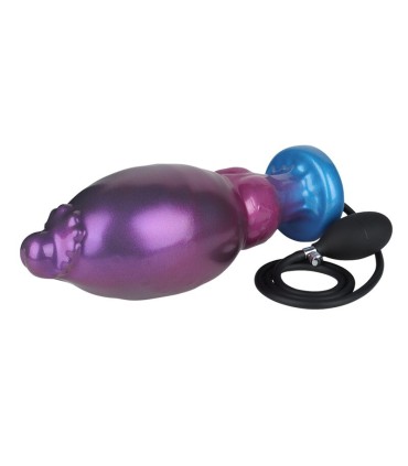 POWER MONSTERS RIFT TITAN BICOLOR INFLATABLE FANTASY SILICONE DILDO 24 CM O 5 CM