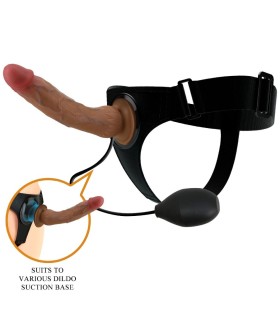 PRETTY LOVE KYTON HARNESS BRIEFS UNIVERSAL CON DILDO SQUIRTING 19 CM MULATO