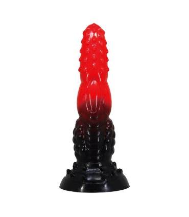 POWER MONSTERS FIRE DRAGON FANTASY DILDO WITH SUCTION CUP 245 CM O 58 CM RED BLACK