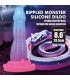 POWER MONSTERS VOID PYTHON FANTASY DILDO WITH SUCTION CUP 205 CM O 52 CM BLUE PURPLE PINK