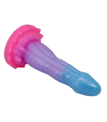 POWER MONSTERS VOID PYTHON FANTASY DILDO WITH SUCTION CUP 205 CM O 52 CM BLUE PURPLE PINK