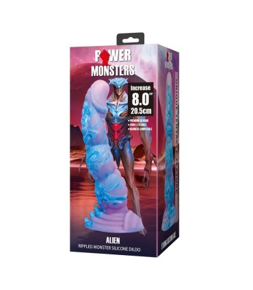 POWER MONSTERS ALIEN FANTASY SILICONE DILDO 205 CM O 48 CM