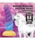 POWER MONSTERS UNICORN TRICOLOR FANTASY SILICONE DILDO 22 CM O 5 CM