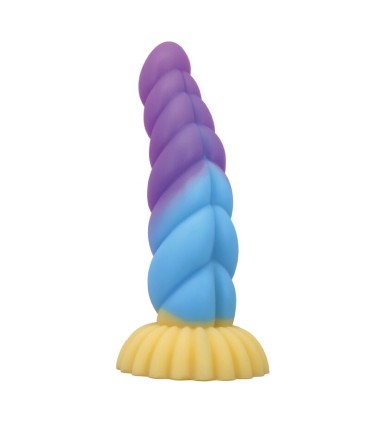 POWER MONSTERS UNICORN TRICOLOR FANTASY SILICONE DILDO 22 CM O 5 CM