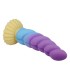 POWER MONSTERS UNICORN TRICOLOR FANTASY SILICONE DILDO 22 CM O 5 CM