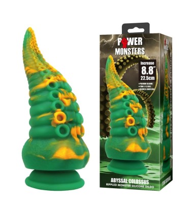POWER MONSTERS ABYSSAL COLOSSUS BICOLOR FANTASY SILICONE DILDO 225 CM O 6 CM