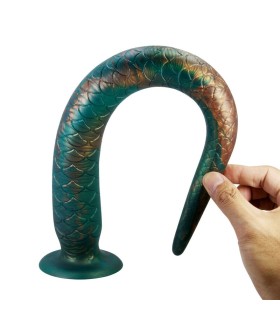POWER MONSTERS WILDWYRM TAIL BICOLOR FANTASY SILICONE DILDO 47 CM O 4 CM