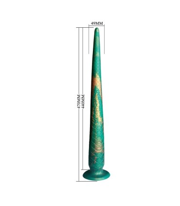 POWER MONSTERS WILDWYRM TAIL BICOLOR FANTASY SILICONE DILDO 47 CM O 4 CM