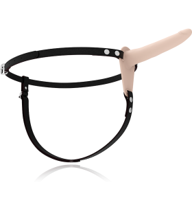 FETISH SUBMISSIVE HARNESS VIBRADOR SILICONA FLESH 15 CM