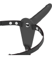 FETISH SUBMISSIVE HARNESS - VIBRADOR SILICONA NEGRO 15 CM