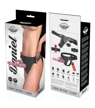 HARNESS ATTRACTION ARNES DANIEL CON VIBRACION Y ROTACION 18 CM O 35 CM
