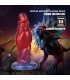 POWER MONSTERS SHADOW BEHEMOTH BICOLOR INFLATABLE FANTASY SILICONE DILDO 22 CM O 5 CM