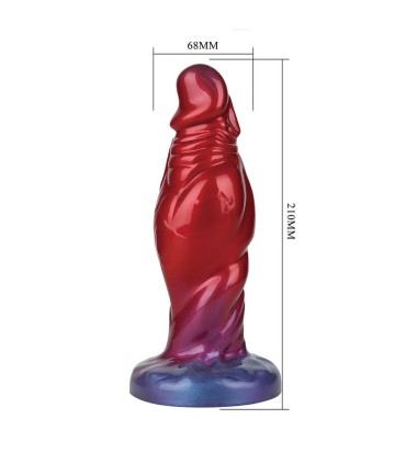 POWER MONSTERS SHADOW BEHEMOTH BICOLOR INFLATABLE FANTASY SILICONE DILDO 22 CM O 5 CM