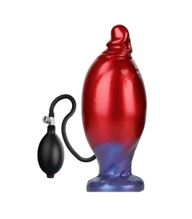 POWER MONSTERS SHADOW BEHEMOTH BICOLOR INFLATABLE FANTASY SILICONE DILDO 22 CM O 5 CM