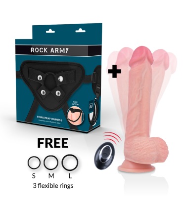 ROCKARMY ARNES LIQUID SILICONE VIBRADOR CONTROL REMOTO PREMIUM APACHE 205 CM O 462 CM