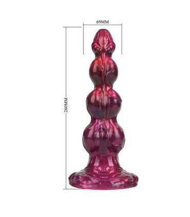 POWER MONSTERS PRIMAL BEASTLORD PINK TRANSLUCENT FANTASY SILICONE DILDO 26 CM O 5 CM