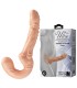 BAILE EMMA TEXTURED DOUBLE PENETRATION STRAP ON FLESH