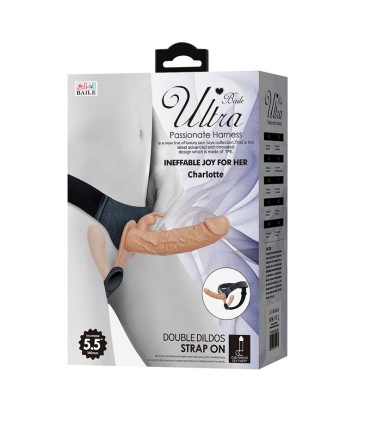 BAILE CHARLOTTE HOLLOW DOUBLE PENETRATION STRAP ON FLESH