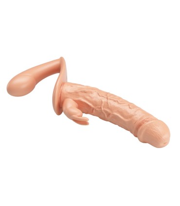 BAILE CHARLOTTE HOLLOW DOUBLE PENETRATION STRAP ON FLESH