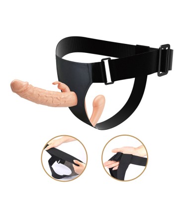 BAILE CHARLOTTE HOLLOW DOUBLE PENETRATION STRAP ON FLESH