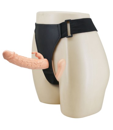 BAILE CHARLOTTE HOLLOW DOUBLE PENETRATION STRAP ON FLESH