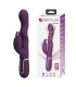 PRETTY LOVE LOURSEN RABBIT VIBRATOR WITH THRUSTING MOTION AND 7 VIBRATIONS USB RECHARGEABLE PURPLE