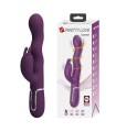 PRETTY LOVE - LOURSEN RABBIT VIBRATOR WITH THRUSTING MOTION AND 7 VIBRATIONS USB RECHARGEABLE PURPLE