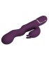 PRETTY LOVE LOURSEN RABBIT VIBRATOR WITH THRUSTING MOTION AND 7 VIBRATIONS USB RECHARGEABLE PURPLE