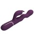 PRETTY LOVE LOURSEN RABBIT VIBRATOR WITH THRUSTING MOTION AND 7 VIBRATIONS USB RECHARGEABLE PURPLE