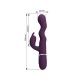 PRETTY LOVE LOURSEN RABBIT VIBRATOR WITH THRUSTING MOTION AND 7 VIBRATIONS USB RECHARGEABLE PURPLE